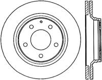 StopTech Sport Slotted Cryo Brake Rotor; Rear Left