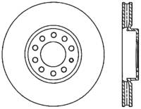 StopTech Sport Cryo Drilled/Slotted Brake Rotor; Front and Rear Left