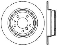 StopTech Sport Drilled/Slotted Brake Rotor; Rear Right