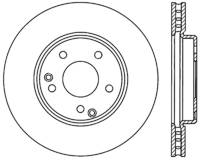 StopTech Sport Cryo Drilled/Slotted Brake Rotor; Front Right