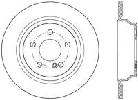 StopTech Sport Cryo Drilled/Slotted Brake Rotor; Rear Left