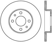StopTech Sport Cross Drilled Brake Rotor; Front and Rear Right