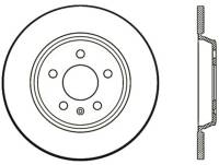 StopTech Sport Cross Drilled Brake Rotor; Rear Right