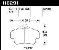 Hawk Performance Blue 9012 Disc Brake Pad - HB291E.642