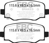 EBC Brakes - EBC Brakes 6000 Series Greenstuff Truck/SUV Brakes Disc Pads - Image 1