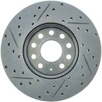 StopTech - StopTech Select Sport Drilled and Slotted Brake Rotor; Front and Rear Left - Image 1
