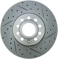 StopTech - StopTech Select Sport Drilled and Slotted Brake Rotor; Front and Rear Left - Image 2