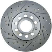 StopTech Select Sport Drilled and Slotted Brake Rotor; Front and Rear Right