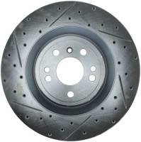 StopTech Select Sport Drilled and Slotted Brake Rotor; Front Right