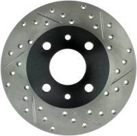 StopTech Sport Drilled/Slotted Brake Rotor; Front and Rear Left