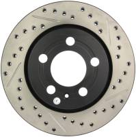 StopTech Sport Drilled/Slotted Brake Rotor; Rear Left