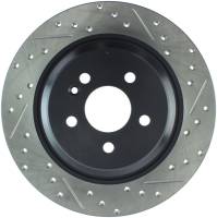 StopTech Sport Drilled/Slotted Brake Rotor; Rear Left