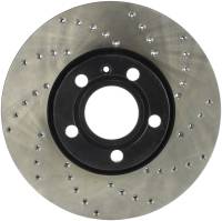 StopTech Sport Cross Drilled Brake Rotor; Front Left