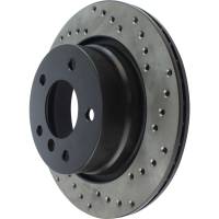 StopTech - StopTech Sport Cryo Cross Drilled Brake Rotor; Rear Left - Image 4