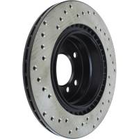StopTech - StopTech Sport Cryo Cross Drilled Brake Rotor; Rear Left - Image 5