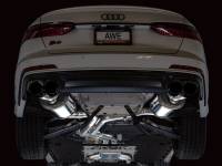 AWE Tuning - AWE Tuning AWE Tuning 19-23 Audi C8 S6/S7 2.9T V6 AWD Touring Edition Exhaust - Diamond Black Tips - 3015-43107 - Image 10