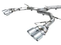 AWE Tuning - AWE Tuning AWE Tuning 19-23 Audi C8 S6/S7 2.9T V6 AWD Track Edition Exhaust - Chrome Silver Tips - 3020-42101 - Image 5