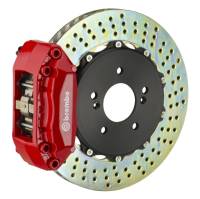 Brembo 00-05 IS300 Front GT BBK 4 Piston Cast 2pc 328x28 2pc Rotor Drilled-Red - 1A1.6008A2