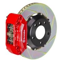 Brembo 00-05 IS300 Front GT BBK 4 Piston Cast 2pc 328x28 2pc Rotor Slotted Type-1-Red - 1A2.6008A2