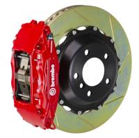 Brembo 00-02 S4 Caliper Fr GT BBK 4Pis Cast 2pc 355x32 2pc Rotor Slotted Type1-Red - 1B2.8002A2