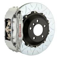 Brembo 00-02 S4 Caliper Fr GT BBK 4Pis Cast 2pc 355x32 2pc Rotor Slotted Type3-Silver - 1B3.8002A3