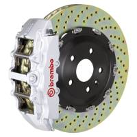 Brembo 00-06 Suburban Front GT BBK 8 Piston Cast 380x34 2pc Rotor Drilled-Silver - 1G1.9001A3
