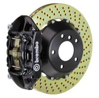 Brembo 00-02 S4/02-05 A4/06-08 A4 Front GT BBK 4 Piston Cast 365x29 2pc Rotor Drilled-Black - 1P1.8507A1