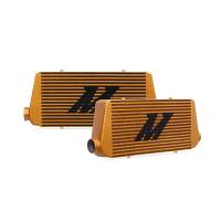 Mishimoto Universal Gold R Line Intercooler Overall Size: 31x12x4 Core Size: 24x12x4 Inlet / Outlet - MMINT-URG