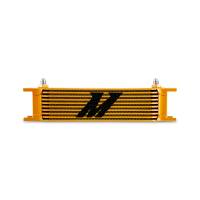 Mishimoto Universal -6AN 10 Row Oil Cooler - Gold - MMOC-10-6GD
