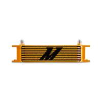 Mishimoto Universal -8AN 10 Row Oil Cooler - Gold - MMOC-10-8GD