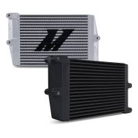 Mishimoto Heavy-Duty Oil Cooler - 10in. Opposite-Side Outlets - Silver - MMOC-OO-10SL