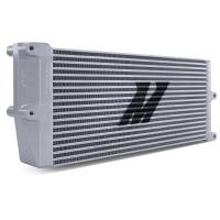 Mishimoto Heavy-Duty Oil Cooler - 17in. Opposite-Side Outlets - Silver - MMOC-OO-17SL