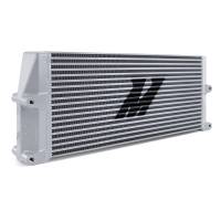 Mishimoto Heavy-Duty Oil Cooler - 17in. Same-Side Outlets - Silver - MMOC-SSO-17SL