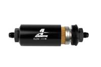 Aeromotive In-Line Filter - (AN-6 Male) 10 Micron Fabric Element Bright Dip Black Finish - 12347