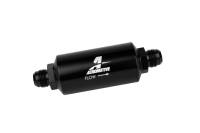Aeromotive In-Line Filter - AN -10 size Male - 10 Micron Microglass Element - Bright-Dip Black - 12385