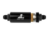 Aeromotive In-Line Filter - (AN -10 Male) 10 Micron Fabric Element Bright Dip Black Finish - 12387