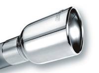 Borla - Borla Universal Polished Tip Single Oval Rolled Angle-Cut w/Clamp (inlet 2 1/2in. Outlet 4 1/4 x 3 1 - 20155 - Image 2