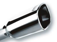 Borla 2.25in Inlet 3.28in x 3.5in Square Rolled Angle Cut x 7.88in Long Exhaust Tip - 20241