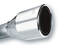 Borla - Borla 2.5in Inlet 4.5in Round Rolled Angle Cut Phantom X 7.75in Long Embossed Universal Exhaust Tips - 20247 - Image 2