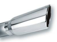 Borla - Borla 4in Inlet 5in Round Rolled Angle Cut w/ Clamp x 14in Long Exhaust Tip - 20249 - Image 1