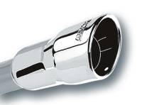Borla 3in Inlet 4.25in Round Rolled Angle Cut x 4in Long Universal Exhaust Tips - 20251