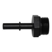 DeatschWerks 10AN ORB Male to 5/16in Male EFI Quick Connect Adapter - Anodized Matte Black - 6-02-0124-B