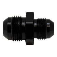 DeatschWerks 10AN Male Flare to 8AN Male Flare Reducer Straight - Anodized Matte Black - 6-02-0206-B