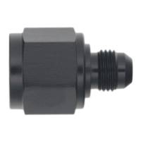 DeatschWerks 10AN Female Flare to 6AN Male Flare Reducer - Anodized Matte Black - 6-02-0219-B