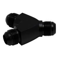 DeatschWerks 10AN Male Flare to 10AN Male Flare to 10AN Male Flare Y Fitting - Anodized Matte Black - 6-02-0707-B