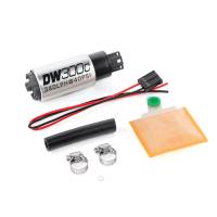 DeatschWerks 340lph DW300C Compact Fuel Pump w/ Universal Install Kit (w/o Mounting Clips) - 9-307-1000