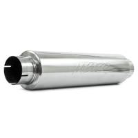 MBRP Universal Quiet Tone Muffler 4in Inlet/Outlet 24in Body 6in Dia 30in Overall T304 - M1004