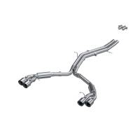 MBRP - MBRP 18-21 Audi S5 Coupe/S4 Sedan T304 SS 2.5in Cat-Back Quad Rear Exit Exhaust - SS Tips - S4607304 - Image 1