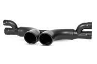 MBRP - MBRP 14-19 Porsche GT3/GT3RS 3in Center Muffler Bypass 4in Tips - Black Coated - S7607BLK - Image 1