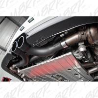 MBRP - MBRP 14-19 Porsche GT3/GT3RS 3in Center Muffler Bypass 4in Tips - Black Coated - S7607BLK - Image 2